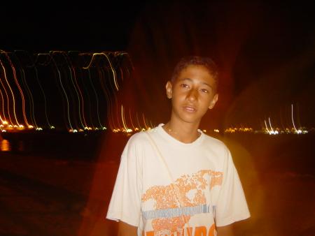 moi en plein nuit a la plage